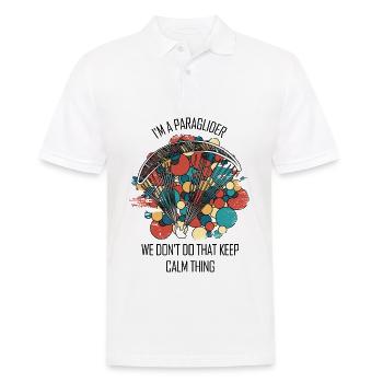 Paragliding Gleitschirm Paragleiter Paraglider - Männer Poloshirt - Weiß - Vorne - Kai (181cm)