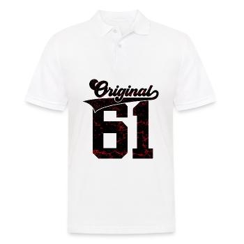65TH BIRTHDAY ORIGINAL 61 - Men's Polo Shirt - white - Front - Kai (181cm)