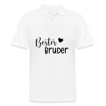 Bester Bruder Geschenkidee - Männer Poloshirt - Weiß - Vorne - Kai (181cm)