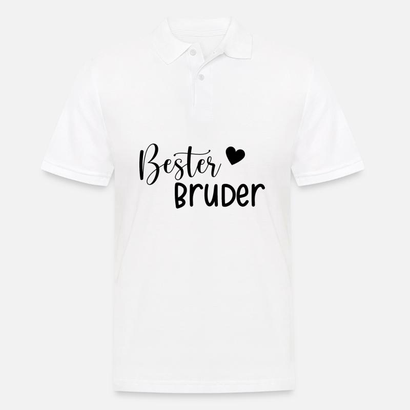 Bester Bruder Geschenkidee - Männer Poloshirt - Weiß