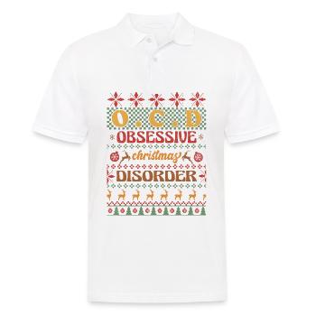 Weihnachten Santa Claus Merry Christmas - Männer Poloshirt - Weiß - Vorne - Kai (181cm)