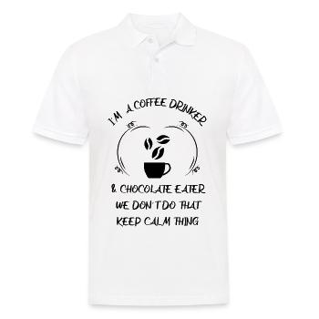 Café, expresso, café et chocolat - Polo Homme - blanc - Devant - Kai (181cm)