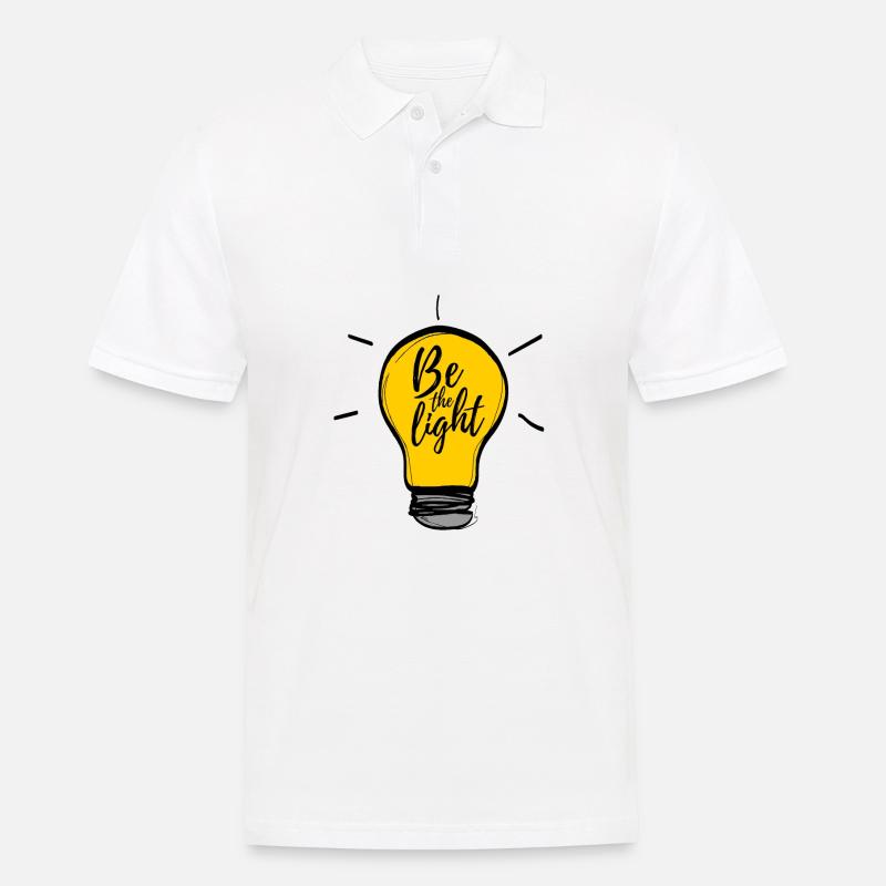 Sei das Licht 4 - Männer Poloshirt - Weiß