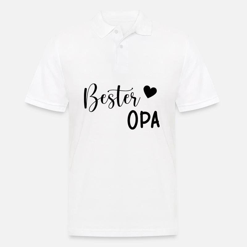 Bester Opa Geschenkidee - Männer Poloshirt - Weiß