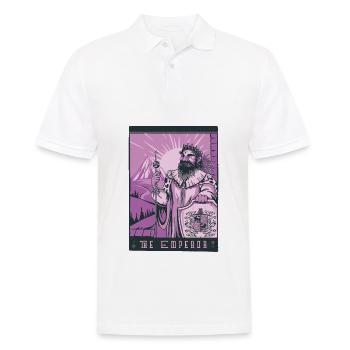 Le rouge impérial The Emperor Tarot - Polo Homme - blanc - Devant - Kai (181cm)
