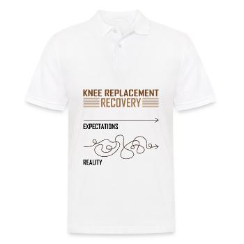 Knee Replacement Recovery - Männer Poloshirt - Weiß - Vorne - Kai (181cm)