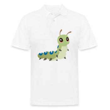Raupe - Männer Poloshirt - Weiß - Vorne - Kai (181cm)
