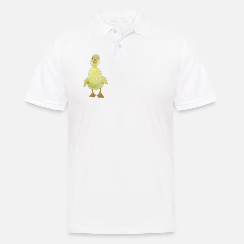 Entchen Küken - Männer Poloshirt - Weiß