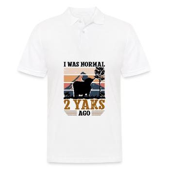 I was normal 2 Yaks ago - Männer Poloshirt - Weiß - Vorne - Kai (181cm)