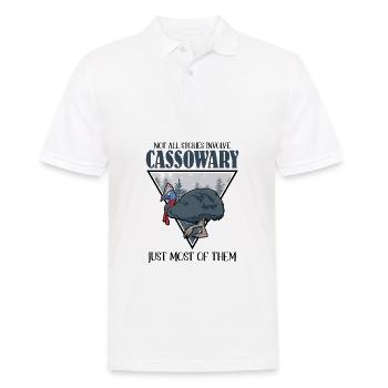 Not all stories involve Cassowary - Männer Poloshirt - Weiß - Vorne - Kai (181cm)