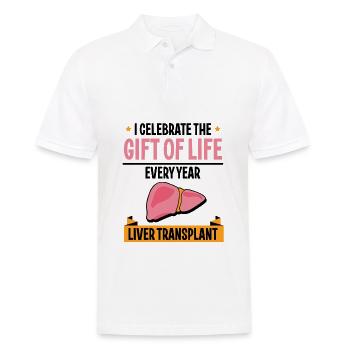 Celebrating the Gift of Life Liver Transplant - Männer Poloshirt - Weiß - Vorne - Kai (181cm)