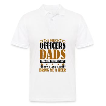 Polizei Polizist Polizeibeamte - Männer Poloshirt - Weiß - Vorne - Kai (181cm)