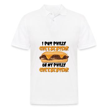 Philly Breakfast Sandwich - Männer Poloshirt - Weiß - Vorne - Kai (181cm)