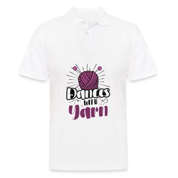 Dances with yarn - Männer Poloshirt - Weiß - Vorne - Kai (181cm)