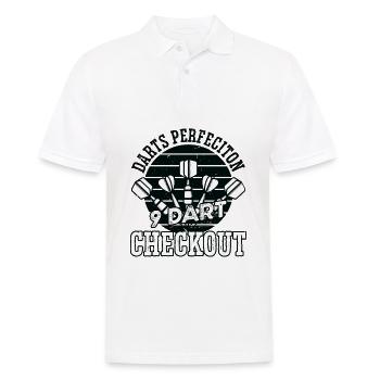 Darts Perfeciton 9 Dart Checkout - Männer Poloshirt - Weiß - Vorne - Kai (181cm)