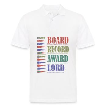 Backgammon Spiel - Männer Poloshirt - Weiß - Vorne - Kai (181cm)