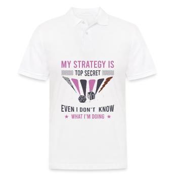 Backgammon Spiel - Männer Poloshirt - Weiß - Vorne - Kai (181cm)