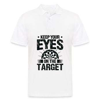 Dart Dartspieler Dartspiel Herren - Männer Poloshirt - Weiß - Vorne - Kai (181cm)