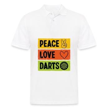 Dart Dartspieler Dartspiel Herren - Männer Poloshirt - Weiß - Vorne - Kai (181cm)