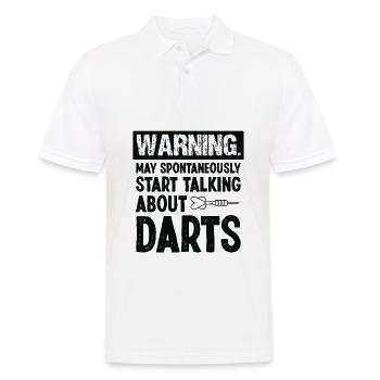 Dart Dartspieler Dartspiel Herren - Männer Poloshirt - Weiß - Vorne - Kai (181cm)