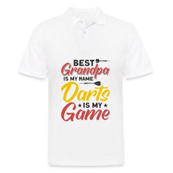 Dart Dartspieler Dartspiel Herren - Männer Poloshirt - Weiß - Vorne - Kai (181cm)