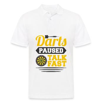 Dart Dartspieler Dartspiel Herren - Männer Poloshirt - Weiß - Vorne - Kai (181cm)