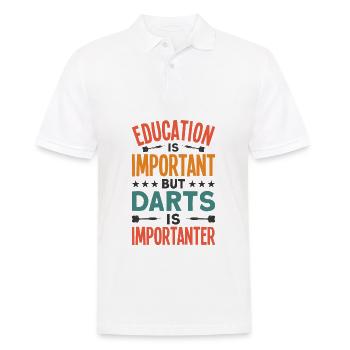 Dart Dartspieler Dartspiel Herren - Männer Poloshirt - Weiß - Vorne - Kai (181cm)