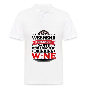 Dart Dartspieler Dartspiel Herren - Männer Poloshirt - Weiß - Vorne - Kai (181cm)