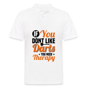 Dart Dartspieler Dartspiel Herren - Männer Poloshirt - Weiß - Vorne - Kai (181cm)