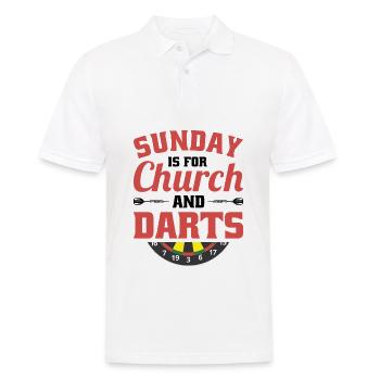 Dart Dartspieler Dartspiel Herren - Männer Poloshirt - Weiß - Vorne - Kai (181cm)