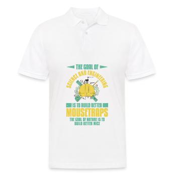 Das Ziel von Wissenschaft und Technik - Männer Poloshirt - Weiß - Vorne - Kai (181cm)