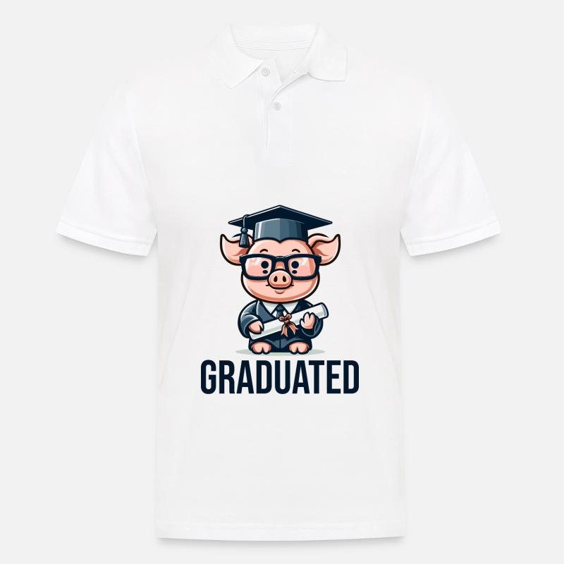 Hochschulabsolvent Abschluss Absolvent - Männer Poloshirt - Weiß