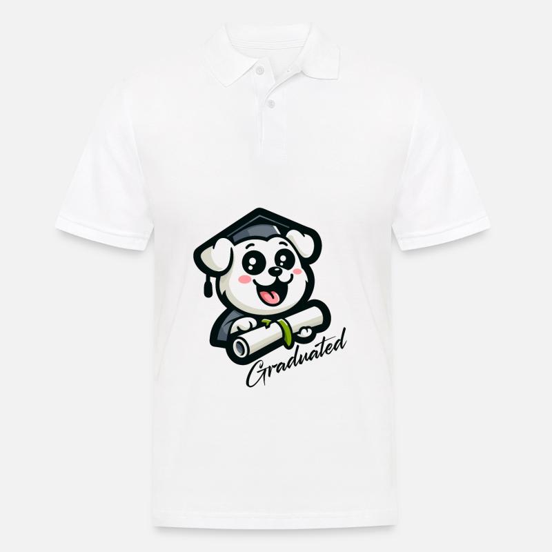 Hochschulabsolvent Abschluss Absolvent - Männer Poloshirt - Weiß