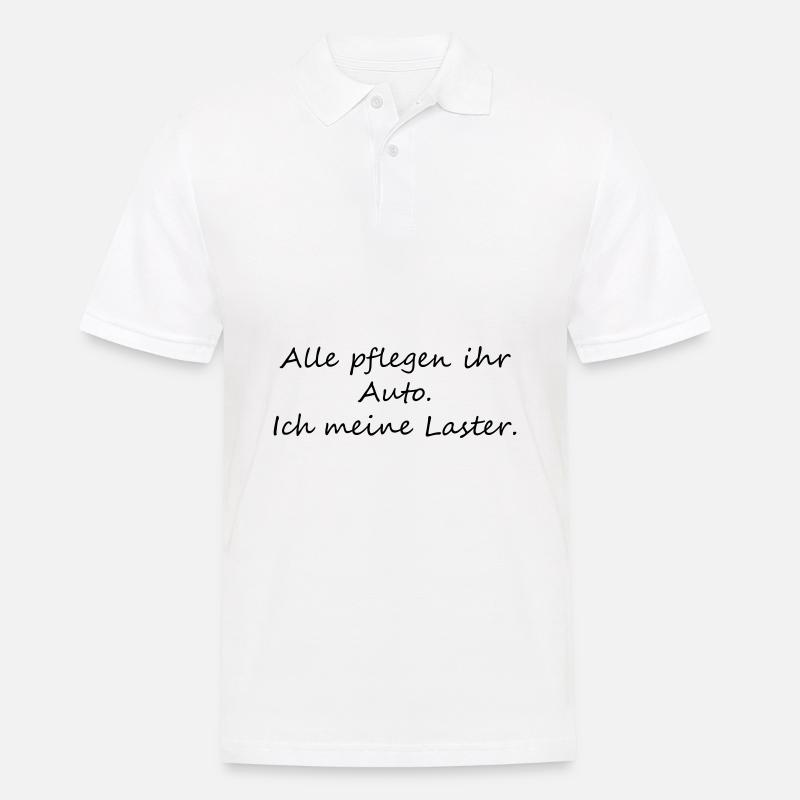 Laster pflegen - Männer Poloshirt - Weiß