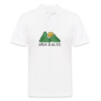 Gebirge - Männer Poloshirt - Weiß - Vorne - Kai (181cm)