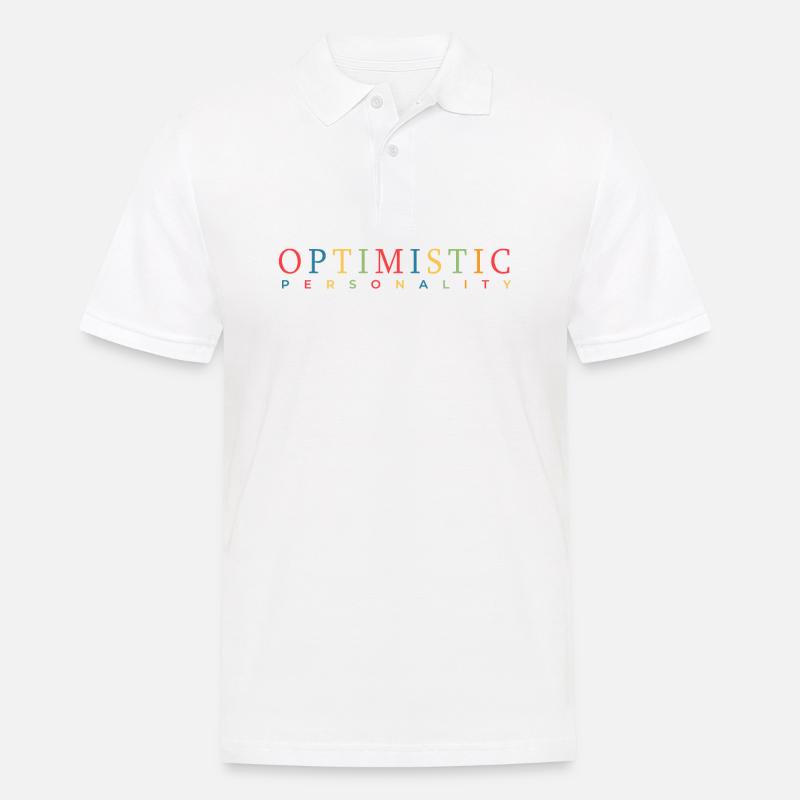 Optimist - Männer Poloshirt - Weiß