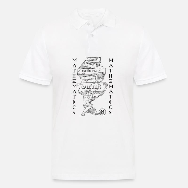 Math problems - Men's Polo Shirt - white