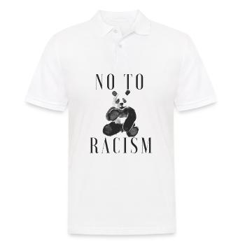 Antirassismus - Männer Poloshirt - Weiß - Vorne - Kai (181cm)