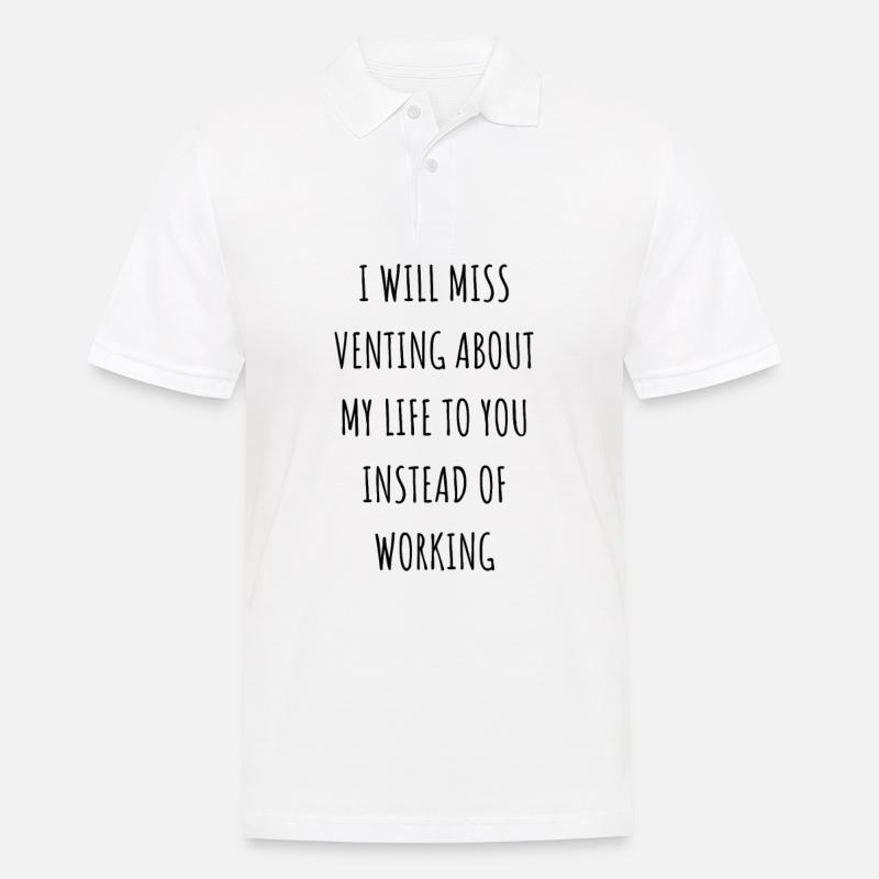 Mitarbeiter Abschiedsgeschenk / Mitarbeiter hinterlassen Geschenke - Männer Poloshirt - Weiß