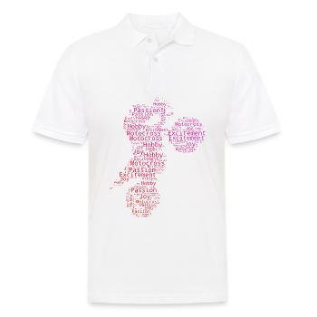 Dirt Bike Dirt Bike Dirt Biker Women's Motocross - Men's Polo Shirt - white - Front - Kai (181cm)
