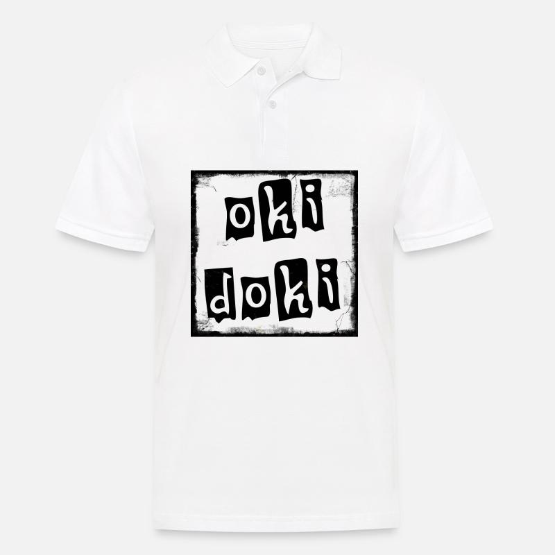 okidoki - Männer Poloshirt - Weiß