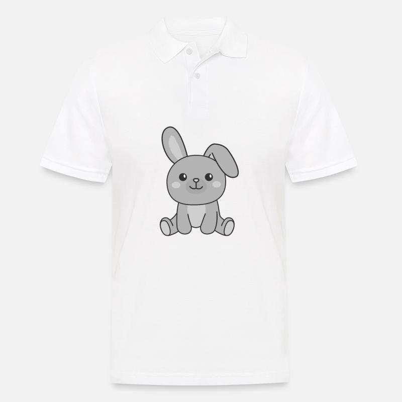 Rabbit Rabbit Cute Animals Easter - Men's Polo Shirt - white