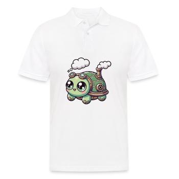 Kawaii Steampunk tortue Fantasy tortue - Polo Homme - blanc - Devant - Kai (181cm)