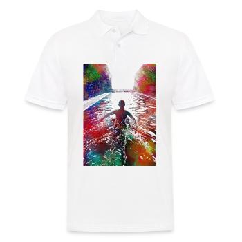 Sports de natation #swimmer #sport d’art - Polo Homme - blanc - Devant - Kai (181cm)