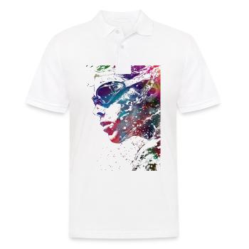 Schwimmsport #swimmer #sport - Männer Poloshirt - Weiß - Vorne - Kai (181cm)
