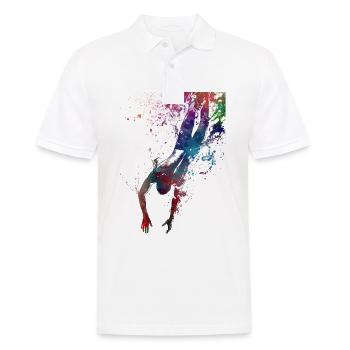 Schwimmsport #swimmer #sport - Männer Poloshirt - Weiß - Vorne - Kai (181cm)