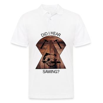 Carpenter, carpenter, carpenter, carpenter, craftsman, wood - Men's Polo Shirt - white - Front - Kai (181cm)