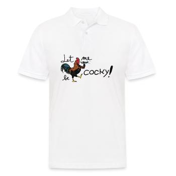 Cocoricoooooooooooooooooooooooooooooooooo! - Men's Polo Shirt - white - Front - Kai (181cm)