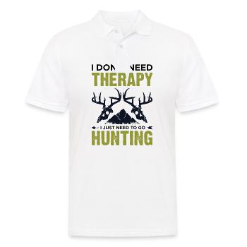 Chasse parce que - Polo Homme - blanc - Devant - Kai (181cm)