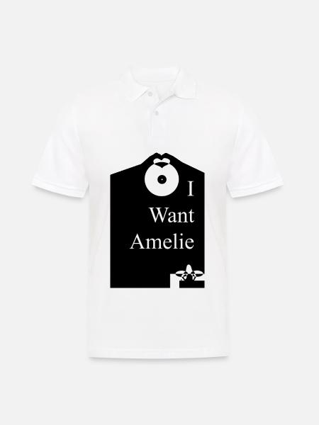 Ich will Amelie - Männer Poloshirt - Weiß
